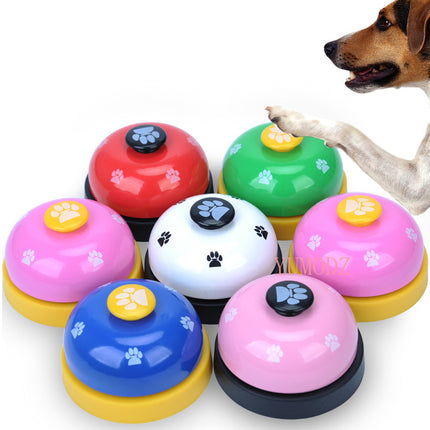Pet Training Bell for Dogs & Cats – Paw Print Ring Bell for Obedience & Potty Training
