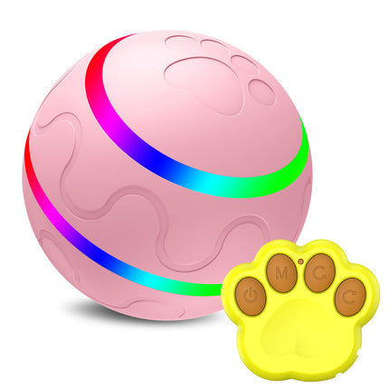 Smart Interactive Cat Ball Toy – USB Rechargeable Self-Rotating Wicked Ball with Remote Control