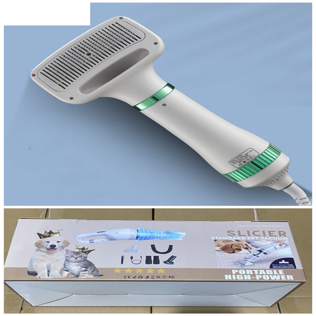 Household Pet Hair Dryer for Dogs & Cats – One-Key Hair Removal Grooming Dryer with Warm & Hot Air