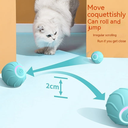 Smart Automatic Rolling Cat Toy Ball USB Rechargeable Interactive Bouncing Pet Toy