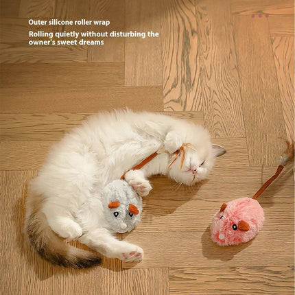 Electric Plush Mouse Cat Toy | Self-Moving Interactive Teaser for Cats