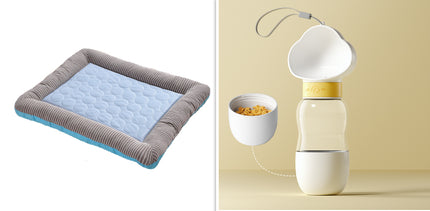 Pet Cooling Pad Bed for Dogs & Cats – Ice Silk Breathable Summer Cooling Mat with Non-Slip Base