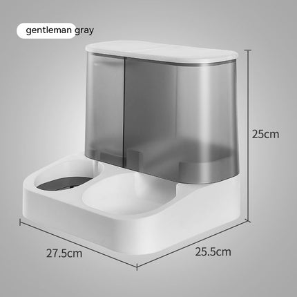 Automatic Gravity Pet Feeder with Water Dispenser for Cats – ABS PP Dual Food & Water Bowl