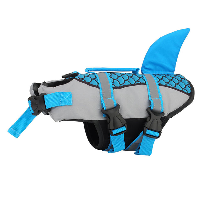Swim Pet Dog Life Jacket Vest Clothes – Shark Style Life Vest Collar Harness for Pets Swimming Summer Swimwear Pet Products