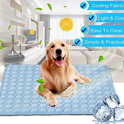 Pet Dog & Cat Ice Silk Cooling Pad Summer Cooling Mat for All Sizes