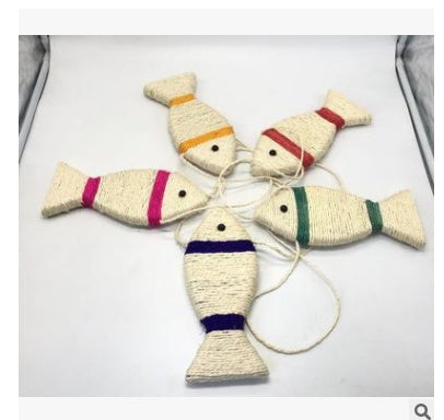 Handmade Wooden Cat Stick Toy Set | Mouse, Feather, Sisal Ball & Interactive Cat Toys