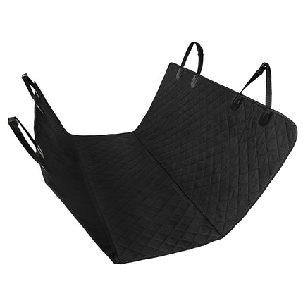 Dog Car Seat Cover Mesh Pet Carrier Hammock Safety Protector Rear Back Seat Mat with Zipper and Pocket for Travel