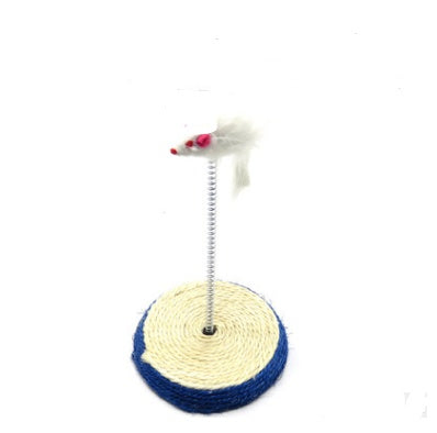 Handmade Wooden Cat Stick Toy Set | Mouse, Feather, Sisal Ball & Interactive Cat Toys