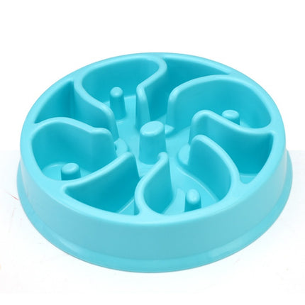 Anti-Choke Dog Bowl Slow Feeder Plastic Pet Bowl Healthy Eating Dish