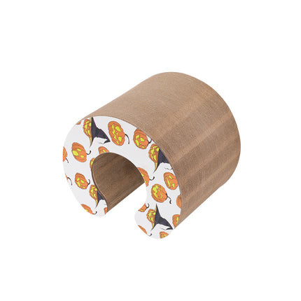Magic Organ Foldable Cat Scratch Board Toy – Corrugated Paper Cat Scratching Tunnel with Ball