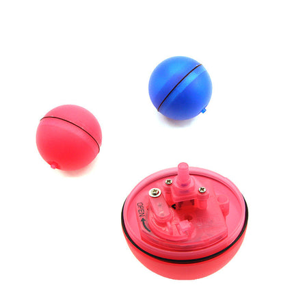 LED Laser Rolling Cat Toy Ball – 360° Smart Interactive Ball with Feathers, Catnip & USB Rechargeable