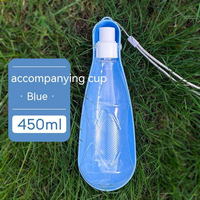Portable Foldable Dog Water Bottle 550ml – Leak-Proof Outdoor Pet Drinking Cup for Travel & Walking