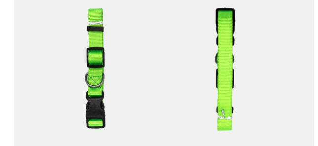 Soft Nylon Adjustable Pet Collar – Comfortable Durable Dog & Cat Collar with Buckle