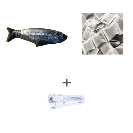 Electric Flopping Fish Cat Toy (Without Catnip) | Interactive Jumping Fish Simulation for Cats