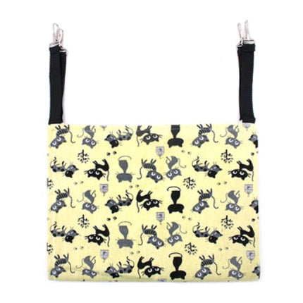 Double-Sided Lambskin Cat Hammock Hanging Bed – Warm Cage & Chair Mount Cat Swing for All Seasons