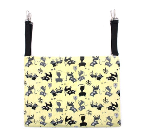 Double-Sided Lambskin Cat Hammock Hanging Bed – Warm Cage & Chair Mount Cat Swing for All Seasons