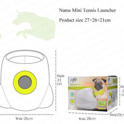 Automatic Dog Ball Launcher – Interactive Pet Fetch Machine with Adjustable Distance (3m–9m)