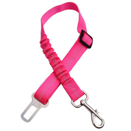 Adjustable Dog Seat Belt Car Seatbelt Harness Leads Elastic Reflective Safety Rope for Pets