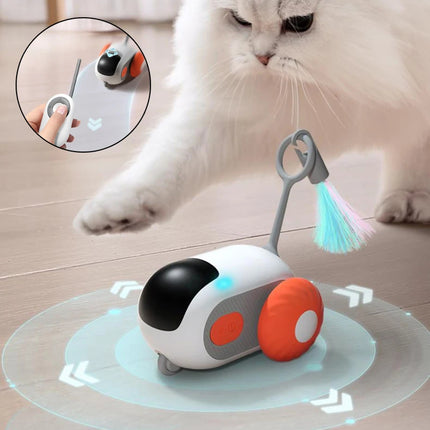 Remote Control Interactive Cat Car Toy – USB Rechargeable Smart Automatic Chasing Toy
