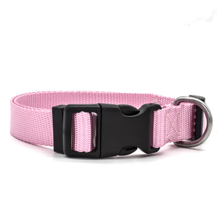 Soft Nylon Adjustable Pet Collar – Comfortable Durable Dog & Cat Collar with Buckle