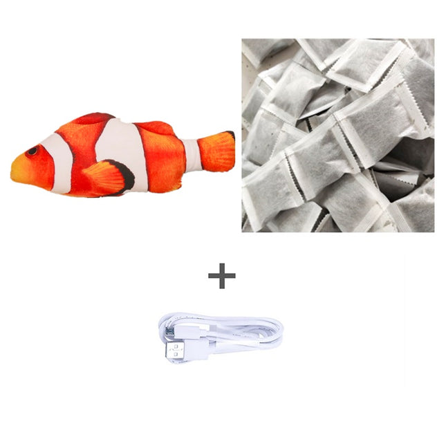 Electric Flopping Fish Cat Toy (Without Catnip) | Interactive Jumping Fish Simulation for Cats