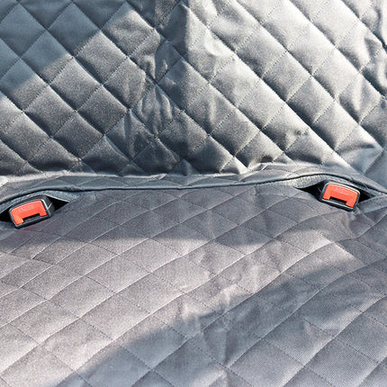 Dog Car Seat Cover Mesh Pet Carrier Hammock Safety Protector Rear Back Seat Mat with Zipper and Pocket for Travel