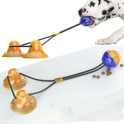 Suction Cup Pet Toy – Interactive Tug-of-War Toy & Teeth Cleaning Ball for Dogs and Cats