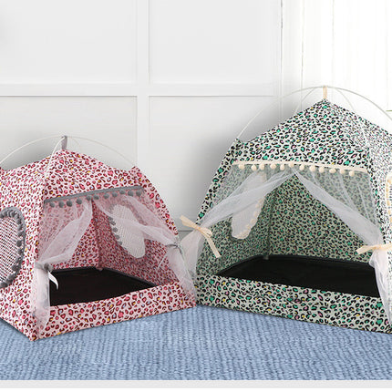 Removable & Washable Summer Pet Tent – Lightweight Cat & Dog Litter House for Small Pets