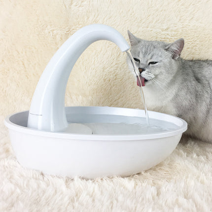 Swan Style Pet Drinking Fountain with Flowing Water 2.36L – USB Automatic Cat & Dog Water Dispenser
