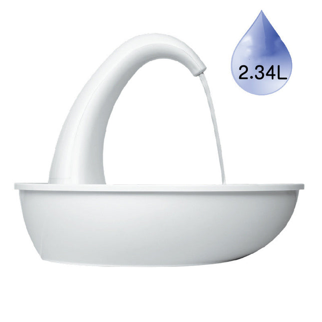 Swan Style Pet Drinking Fountain with Flowing Water 2.36L – USB Automatic Cat & Dog Water Dispenser