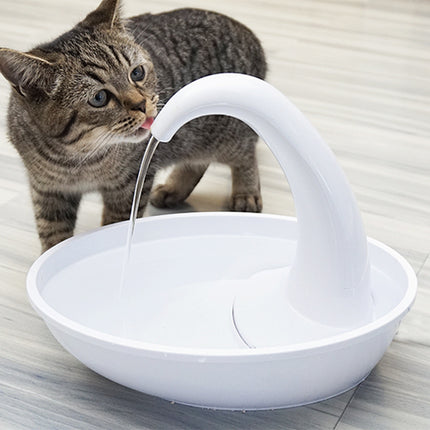 Swan Style Pet Drinking Fountain with Flowing Water 2.36L – USB Automatic Cat & Dog Water Dispenser