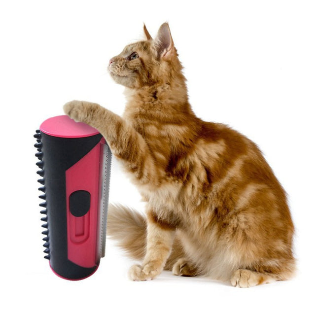 Pet Hairbrush Grooming Comb for Dogs & Cats – Stainless Steel Fur Cleaning Tool