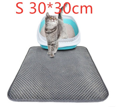 Honeycomb Cat Litter Pad Waterproof Double-Layer Cat Litter Trapper Mat