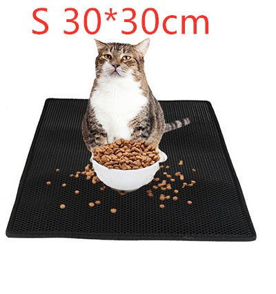 Honeycomb Cat Litter Pad Waterproof Double-Layer Cat Litter Trapper Mat