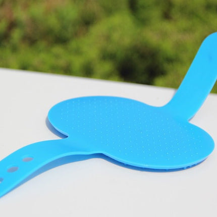 Oval Rubber Pet Bath Brush – Handheld Massage & Grooming Brush for Dogs & Cats