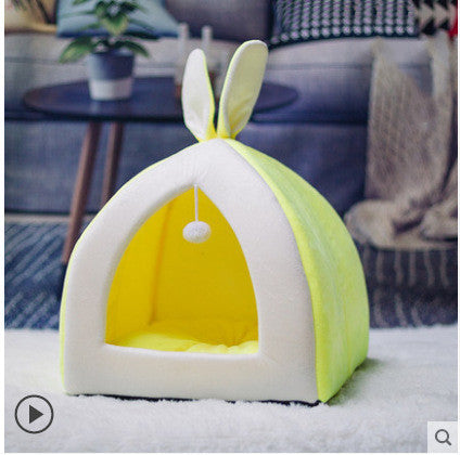 Cat House Villa & Small Dog Kennel – Cozy Pet Nest Bed for Cats and Small Dogs