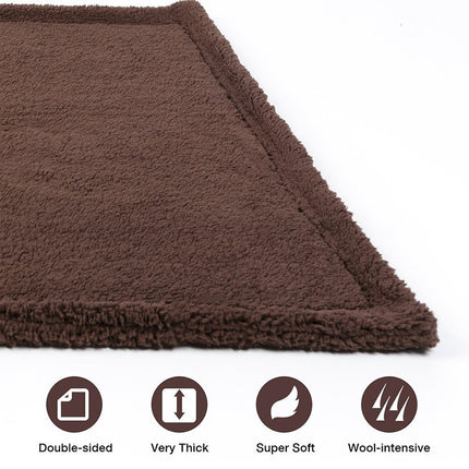 Plush Pet Blanket Mat – Soft Dog and Cat Air Conditioning Mat, Cozy Plush Bed Cover for All Seasons