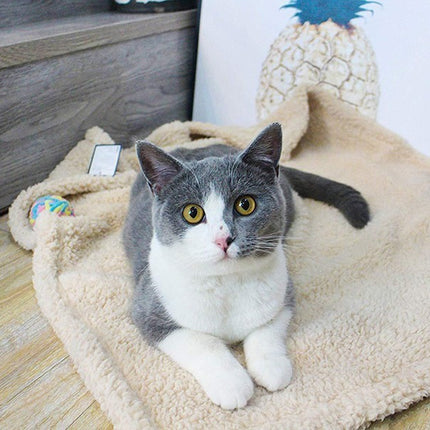 Plush Pet Blanket Mat – Soft Dog and Cat Air Conditioning Mat, Cozy Plush Bed Cover for All Seasons