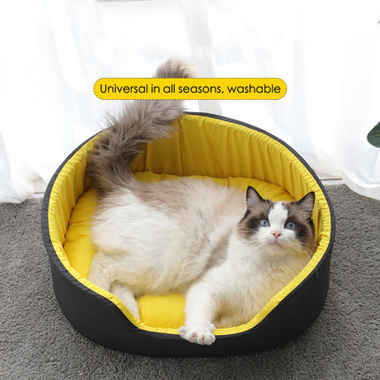 New Winter Pet Kennel – Universal Washable Dog & Cat Bed, Warm Cozy Kennel for All Seasons, Deep Sleep Pet House