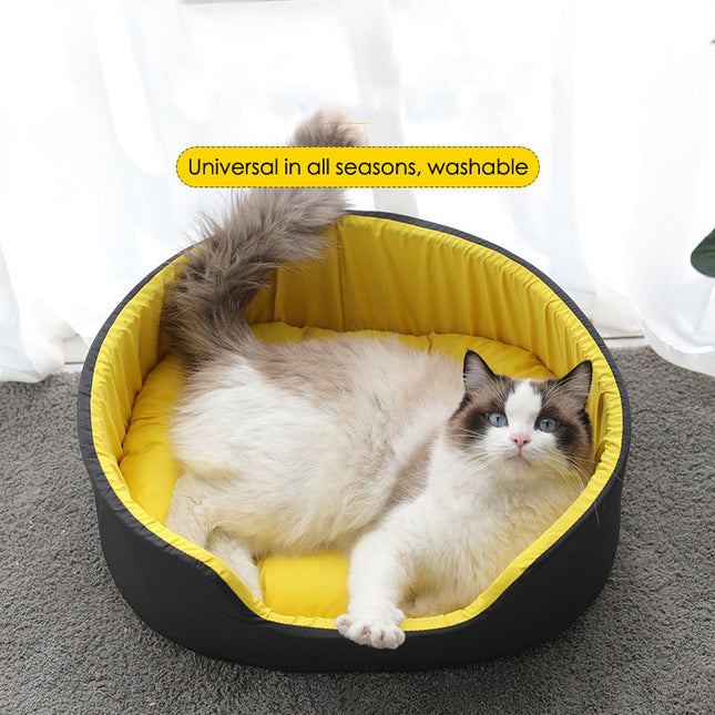 New Winter Pet Kennel – Universal Washable Dog & Cat Bed, Warm Cozy Kennel for All Seasons, Deep Sleep Pet House