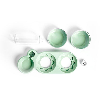 Automatic Pet Food & Water Bowl with Dispenser – Double Bowl Raised Feeder for Cats & Dogs