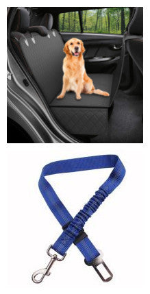 Dog Car Seat Cover Mesh Pet Carrier Hammock Safety Protector Rear Back Seat Mat with Zipper and Pocket for Travel