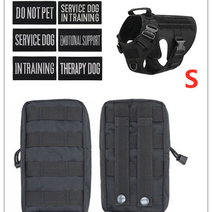 Military Tactical Dog Harness German Shepherd Adjustable Pet Dog Back Vest