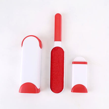 Reusable Pet Hair Removal Brush – Double-Sided Self-Cleaning Fur Comb Tool for Dogs & Cats