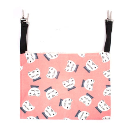 Double-Sided Lambskin Cat Hammock Hanging Bed – Warm Cage & Chair Mount Cat Swing for All Seasons