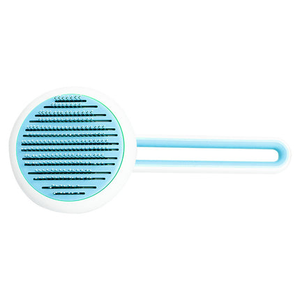 Automatic Pet Hair Remover Brush – Self-Cleaning Round Grooming & Massage Comb for Cats and Dogs