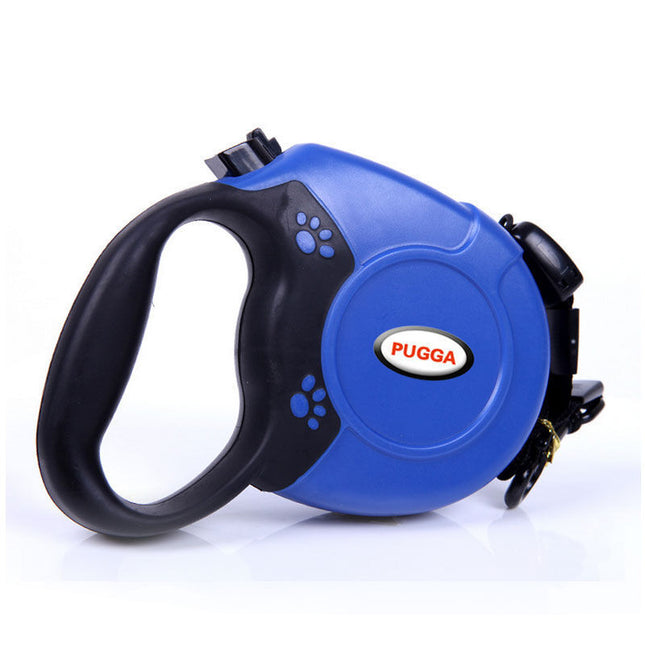 PUGGA Retractable Dog Leash for Medium & Large Dogs – ABS Handle with Nylon Rope & Stainless Steel Buckle