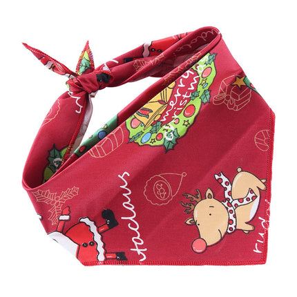 Adjustable Cotton Pet Dog Bandana | Soft Check Neckerchief Triangle Scarf for Small, Medium & Large Dogs and Cats