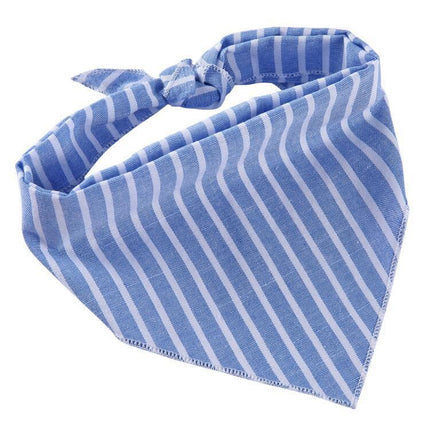 Adjustable Cotton Pet Dog Bandana | Soft Check Neckerchief Triangle Scarf for Small, Medium & Large Dogs and Cats