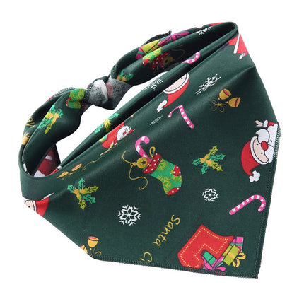 Adjustable Cotton Pet Dog Bandana | Soft Check Neckerchief Triangle Scarf for Small, Medium & Large Dogs and Cats